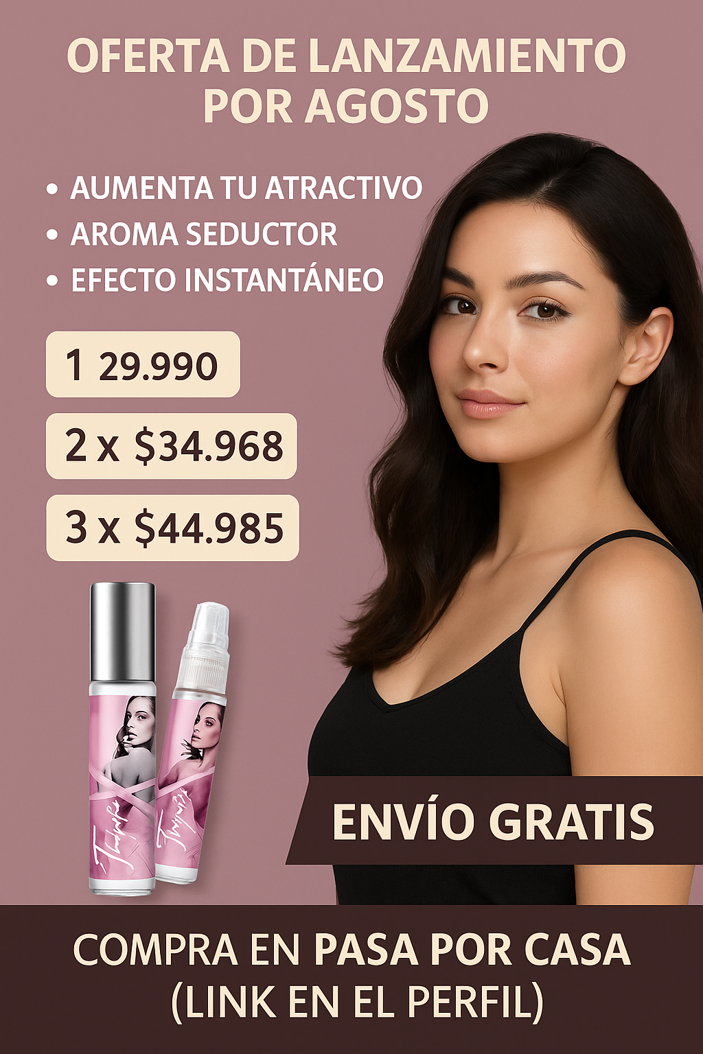 PERFUME CON FEROMONAS TRIPLE X MUJER