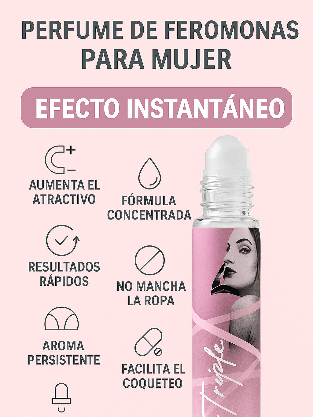 PERFUME CON FEROMONAS TRIPLE X MUJER