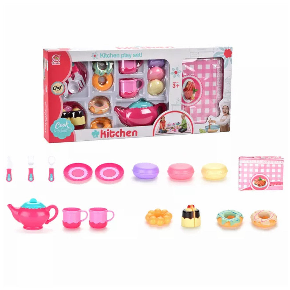 Set De Juguete Juego De Té Para Niños Picnic con mantel